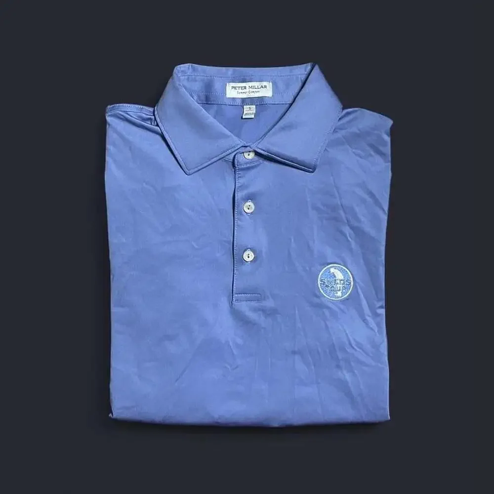 Peter Millar Summer Comfort Polo Men’s Small Blue Performance Shirt